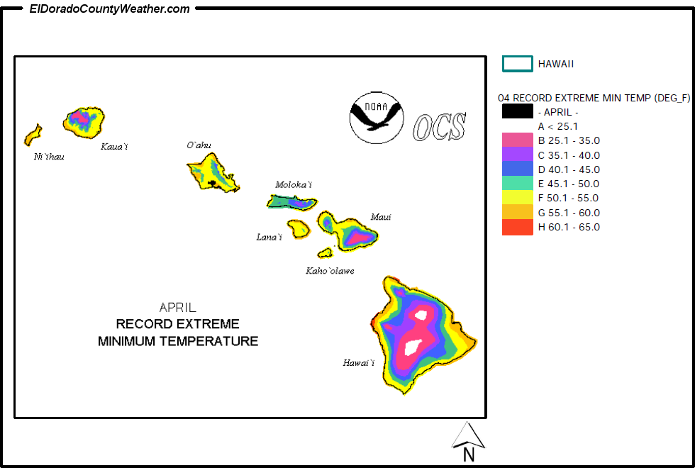 Alaska April Mean Daily Maximum Temperature